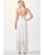JVN26708 Sleeveless V-neck Fringe Long Dress