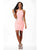 Jewel Neck Pink Jersey Cocktail Dress JVN27613