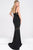 Fitted Open Back Jersey Dress JVN3072