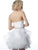 Jovani - JVN3099 Embroidered Tiered Strapless Cocktail Dress In White