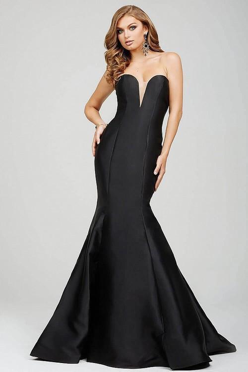 Strapless Deep Cut Sweetheart Mermaid Gown 31508