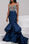 Crystal Embellished Plunging Sweetheart Mermaid Gown 32355