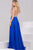 Crystal Embellished High Neck Chiffon A-line Gown 34000