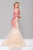 JVN36772 Two-Piece Beaded Tulle Mermaid Gown