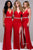 V Neck Fitted Jersey Dress with Beaded Waistline JVN37117