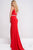 V Neck Fitted Jersey Dress with Beaded Waistline JVN37117