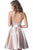 Jovani - JVN3780 Strappy Neck A-line Dress In Pink