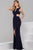 Ravishing Long Dress with Side Cutout Bodice 39348