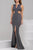 Ravishing Long Dress with Side Cutout Bodice 39348