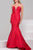Strapless Deep Cut Sweetheart Long  Dress 40703