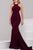 Alluring Halter Neck Long Jersey Gown with Sheer Sides 41056
