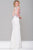 Floral Sheer Neck Fitted Dress JVN41547