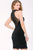 Pearl-encrusted Illusion High Neck Sheath Dress 41794