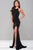 High Slit Halter Neck Long Prom Dress JVN43004