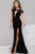 JVN43013 Lace Off-Shoulder Sheath Dress