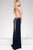 High Slit Halter Neckline Prom Dress with Gold Beading JVN45563