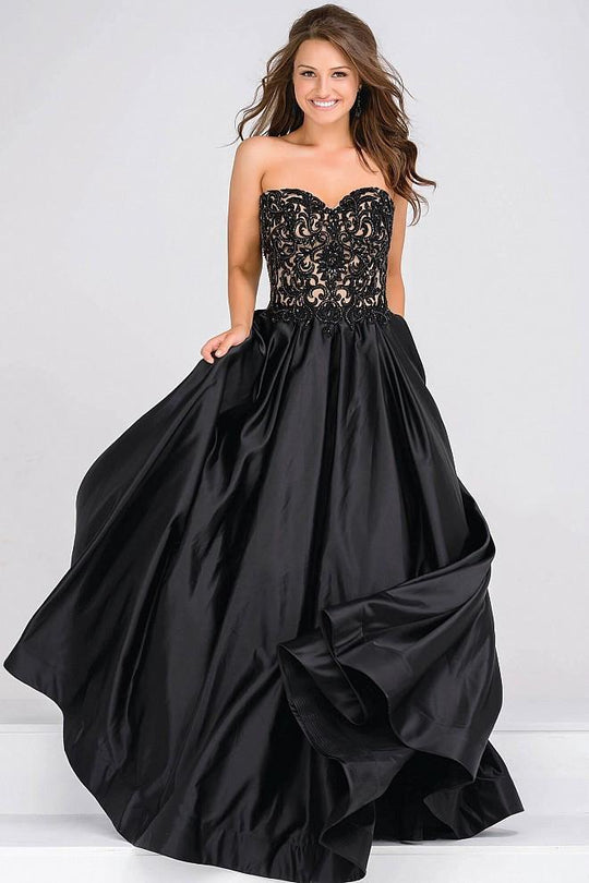 Sweetheart Neck Embellished Bodice Prom Ballgown JVN45591