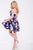 Short Strapless Printed Dress JVN45681