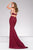 Two-Piece Halter Neck Jersey Mermaid Dress 45931