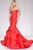 Bedazzled Off Shoulder Mermaid Mikado Gown 46610
