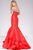 Bedazzled Off Shoulder Mermaid Mikado Gown 46610