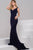Svelte V Neckline Jersey Long Dress 47409
