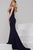 Svelte V Neckline Jersey Long Dress 47409