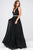Embellished Waistline Sleeveless Chiffon Dress JVN47776