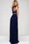 Sheer Bodice Empire Waist Chiffon Dress JVN47788