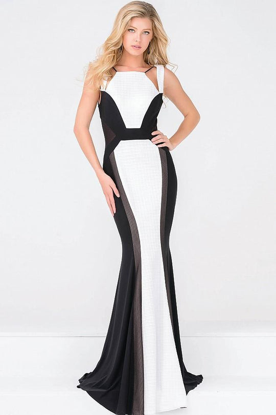 High Neck Fitted Long Prom Dress JVN47900