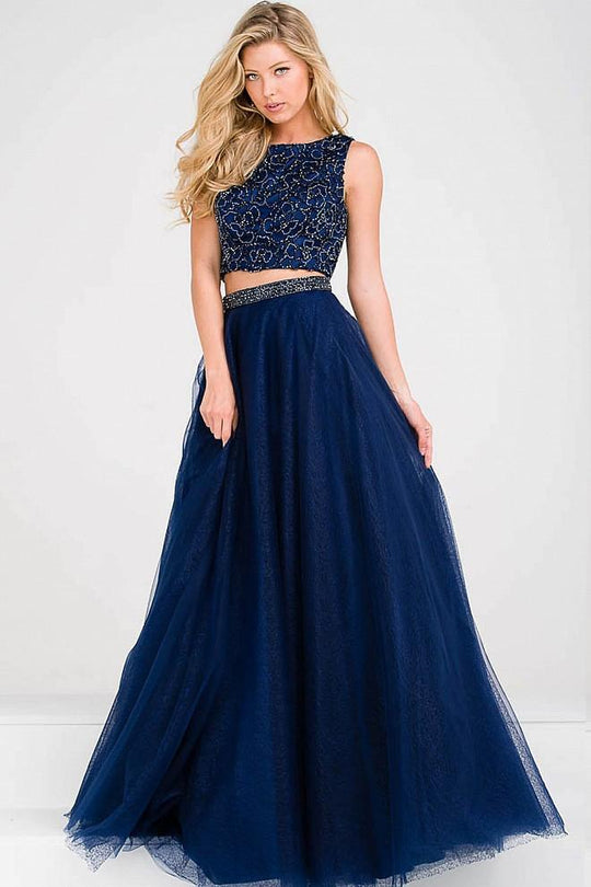 Embellished Bodice Two Piece Prom Ballgown JVN47919