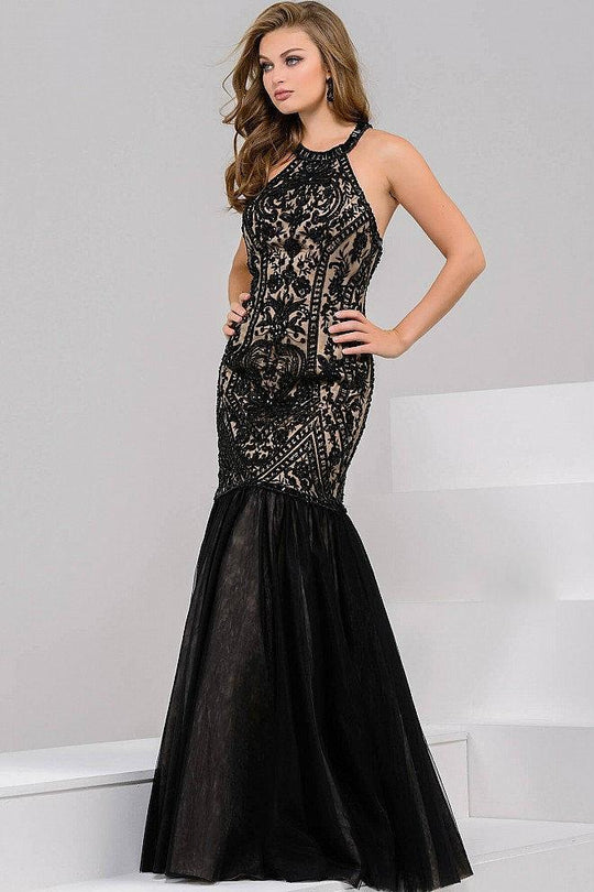 Long Halter Mermaid Dress JVN48702