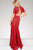 Two-Piece Lace Embellished High Neck Sheath Dress 49212