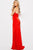 Plunging Neckline High Slit Prom Dress JVN49580