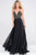Spaghetti Strap Embellished Bodice Chiffon Dress JVN49647