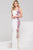 Multi Jersey Floral V-Neck Dress JVN50049