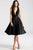 JVN50075 V-neck Mikado A-line Dress