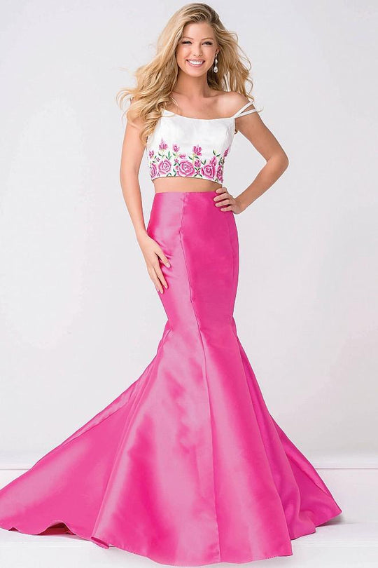 Two Piece Mermaid Prom Dress JVN50204