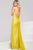 Simple V-Neck Satin Sheath Dress JVN50366