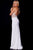 JVN53173 Embellished Illusion Halter Sheath Dress