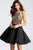 JVN53174 Beaded Halter Neck A-Line Dress