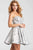JVN53203 Strapless Metallic Fit and Flare Dress