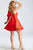 JVN53220 Straight Across Neck A-Line Dress