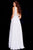 JVN53379 Sequined Plunging Chiffon Dress