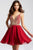 JVN53392 Embellished Chiffon A-line Dress