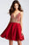 JVN53392 Embellished Chiffon A-line Dress