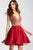 JVN53392 Embellished Chiffon A-line Dress