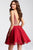 JVN53392 Embellished Chiffon A-line Dress