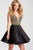 JVN54475 Beaded Mikado A-line Dress