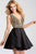 JVN54475 Beaded Mikado A-line Dress